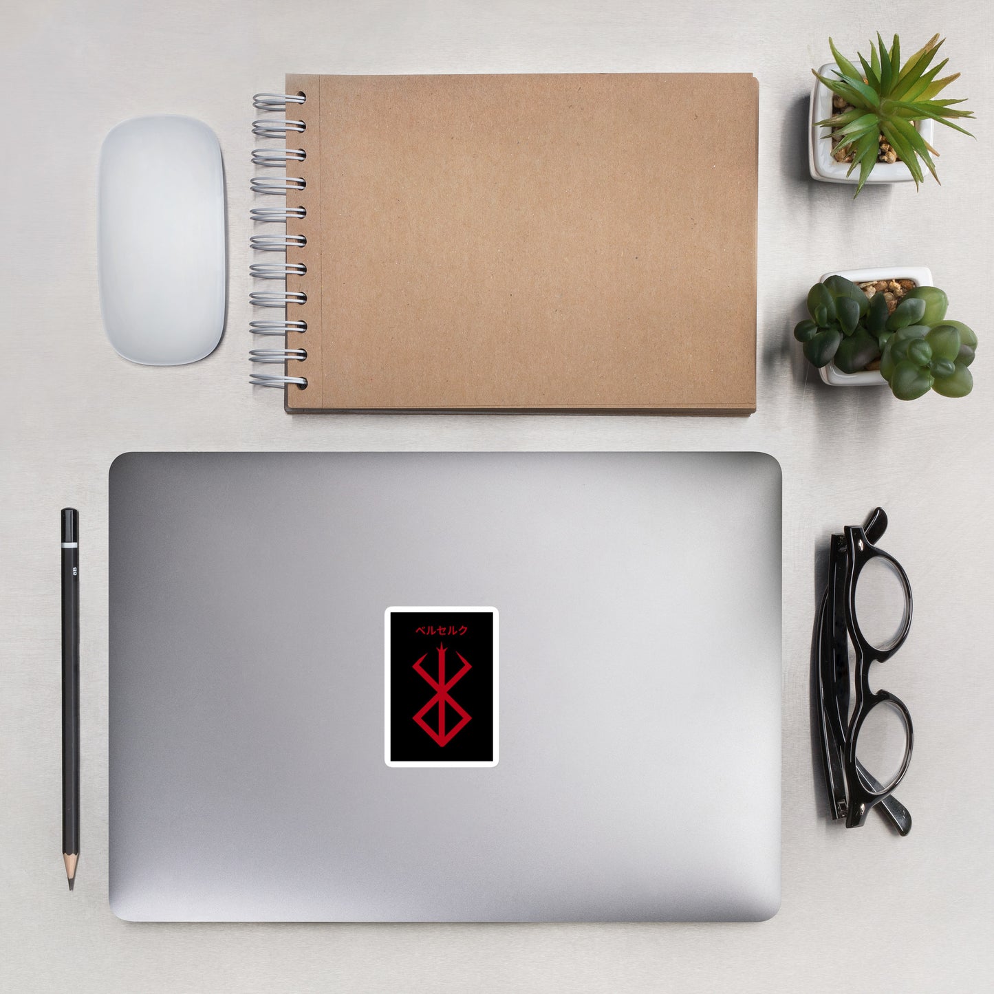Laptop and Mac Sticker Decal Berserk Anime