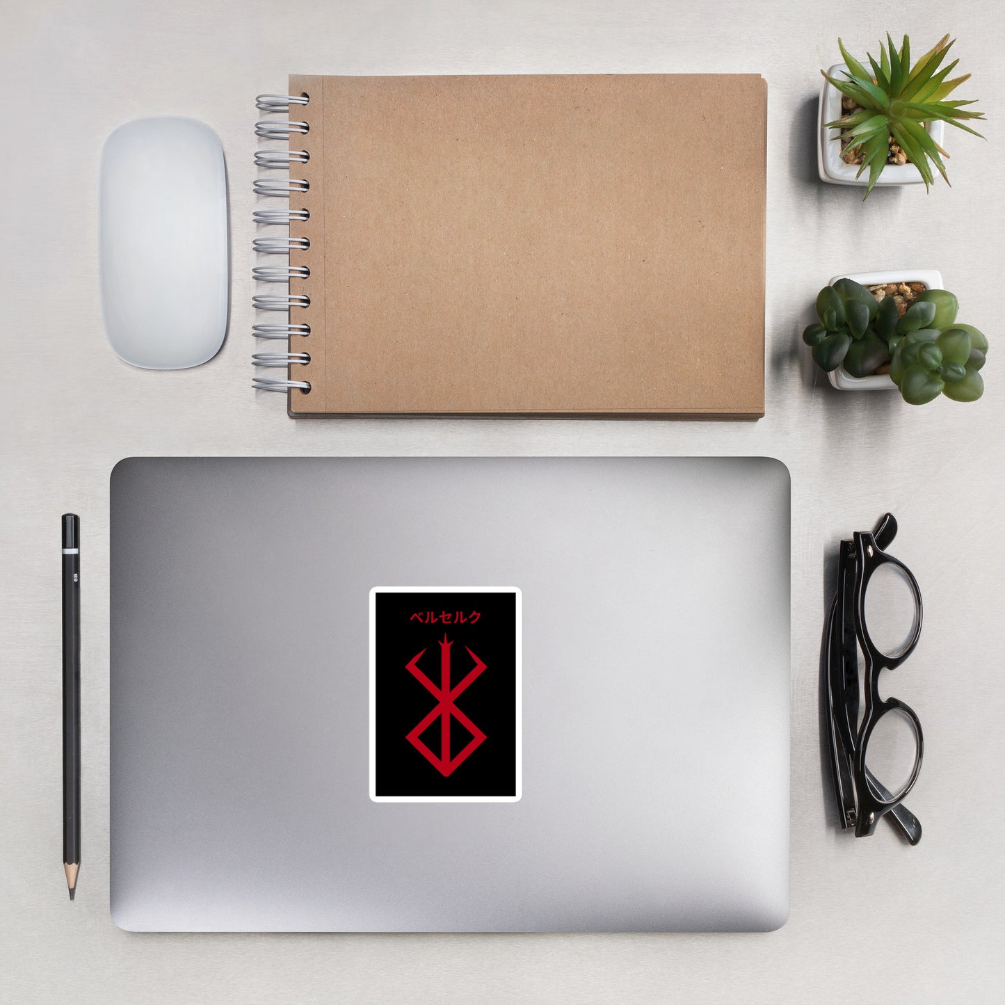 Laptop and Mac Sticker Decal Berserk Anime