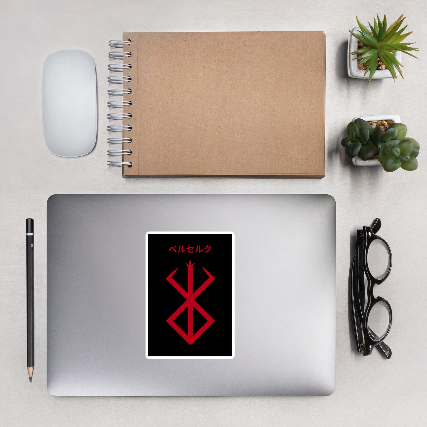 Laptop and Mac Sticker Decal Berserk Anime