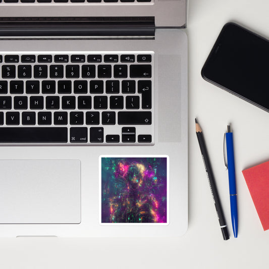Laptop and Mac Sticker Decal Futuristic Cyberpunk Art