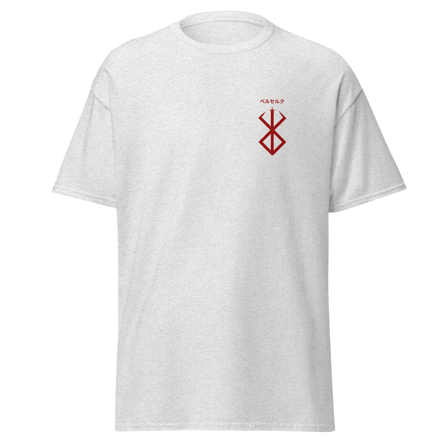 Berserk Rune Brand T-shirt with Japanese Text Katakana Side