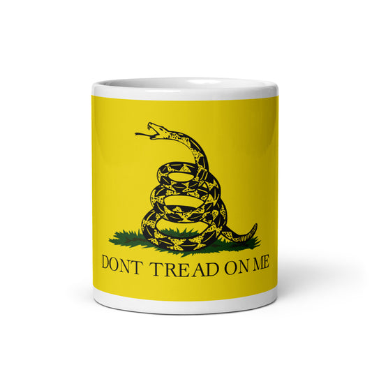 Libertarian Gadsen  Don't Tread On Me Flag Mug Politics